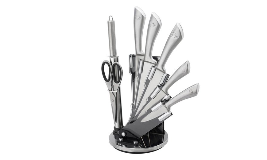 Image 4: 8-Piece Knife Set With Stand