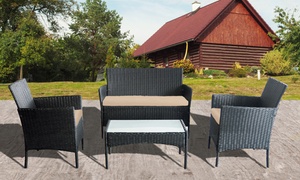 Four-Piece Rattan Furniture Set