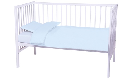 Coprimaterasso, guanciale e completo lenzuola per lettino bambini