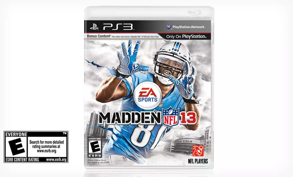 $29.99 for Madden NFL 13 for PlayStation 3 ($59.99 List Price). Free Shipping and Free Returns. - Primary Image