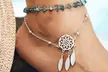 Zweiteiliges Bohemian-Stil Fußkettchen-Set; Verstellbare Länge; Einheitsgröße - Second Medium