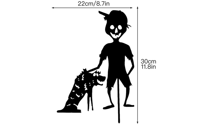 Image 17: Halloween Little Sinister Garden Pile Silhouette