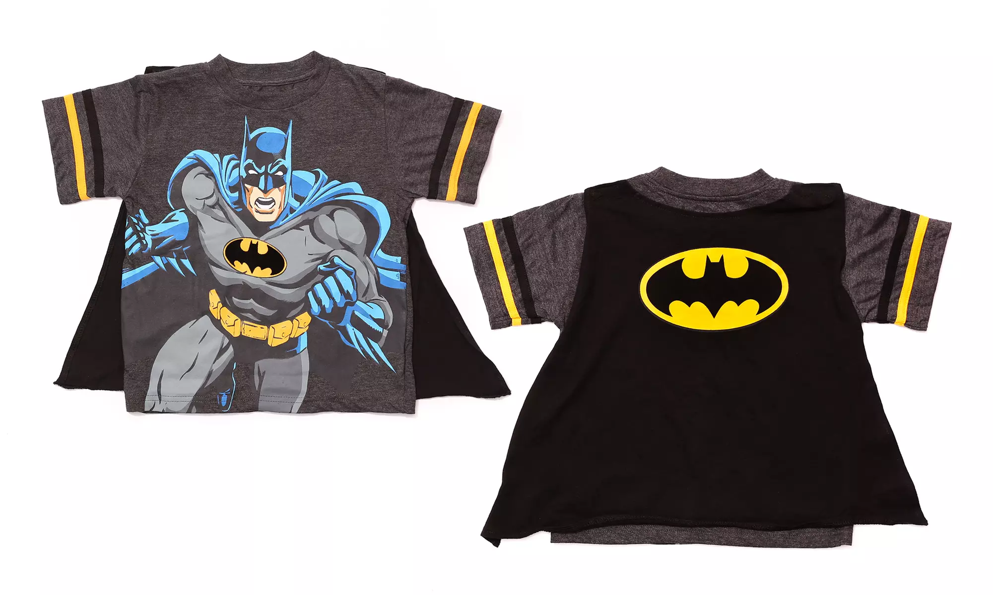 2-Pack Boy's Superman and Batman T-Shirt with Cape - Second Medium