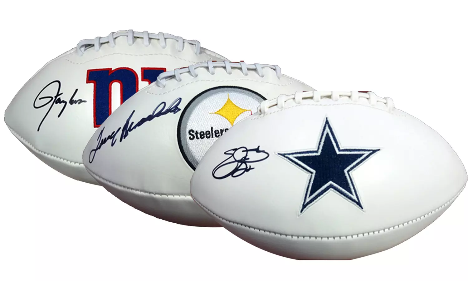 NFL Autographed Full-Size Footballs with Certificate of Authenticity - Primary Image