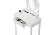 Coiffeuse beauté option LED avec miroir inclinable et tabouret inclus - Image 7