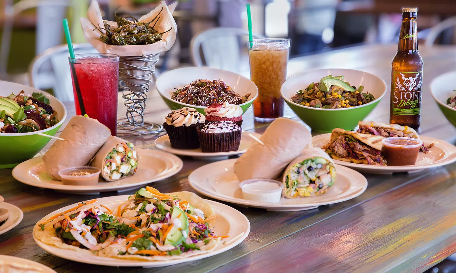 Food and Drinks for Two or Four People at Green Tomato Grill (Up to 42% Off)  - Primary Image