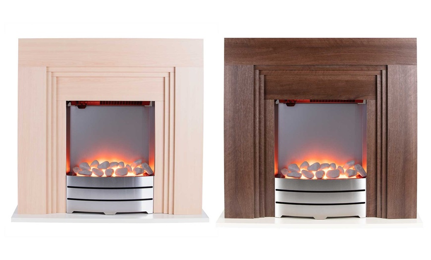 Image 1: Warmlite York Fireplace Suite