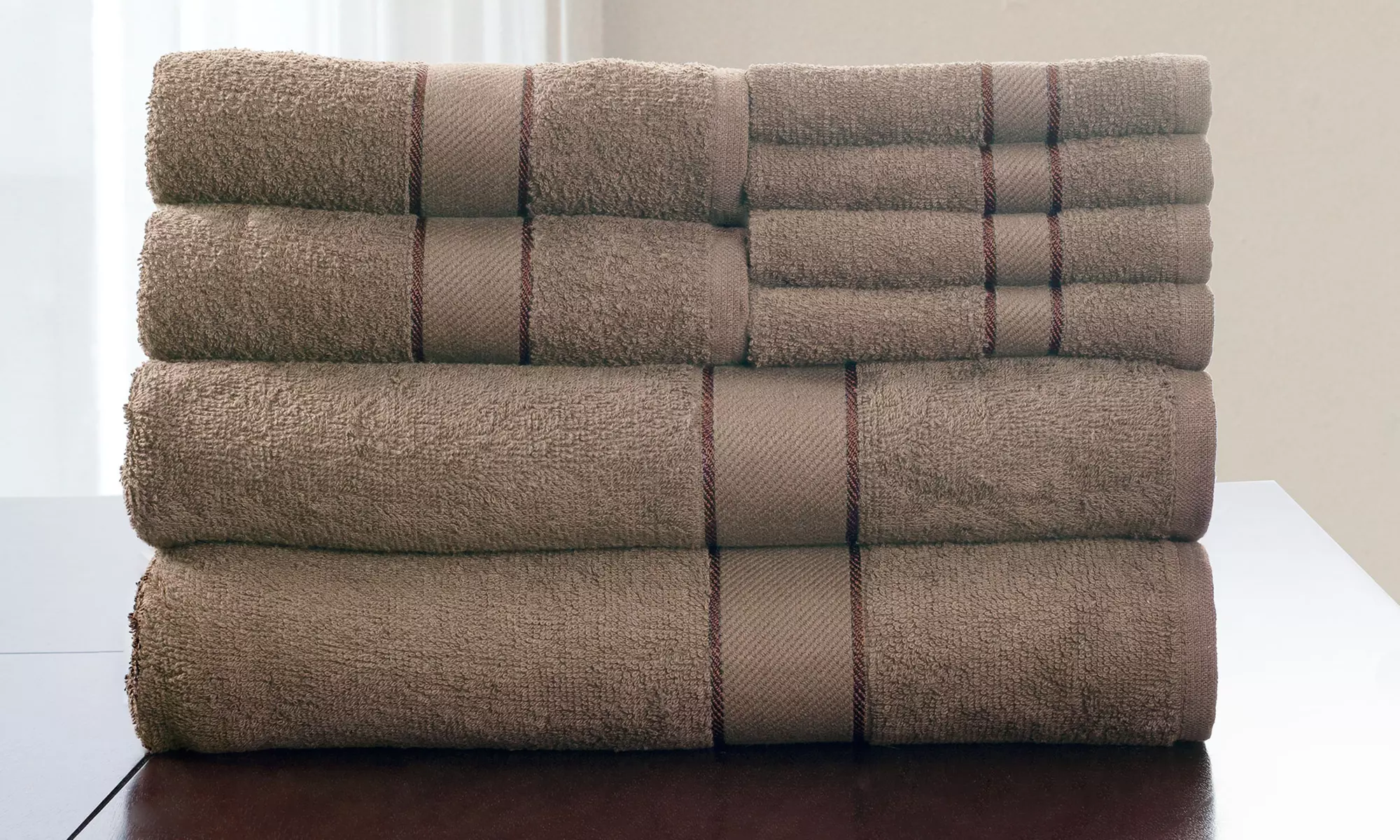 8-Piece Egyptian Cotton Bath Towel Set - Primary Image