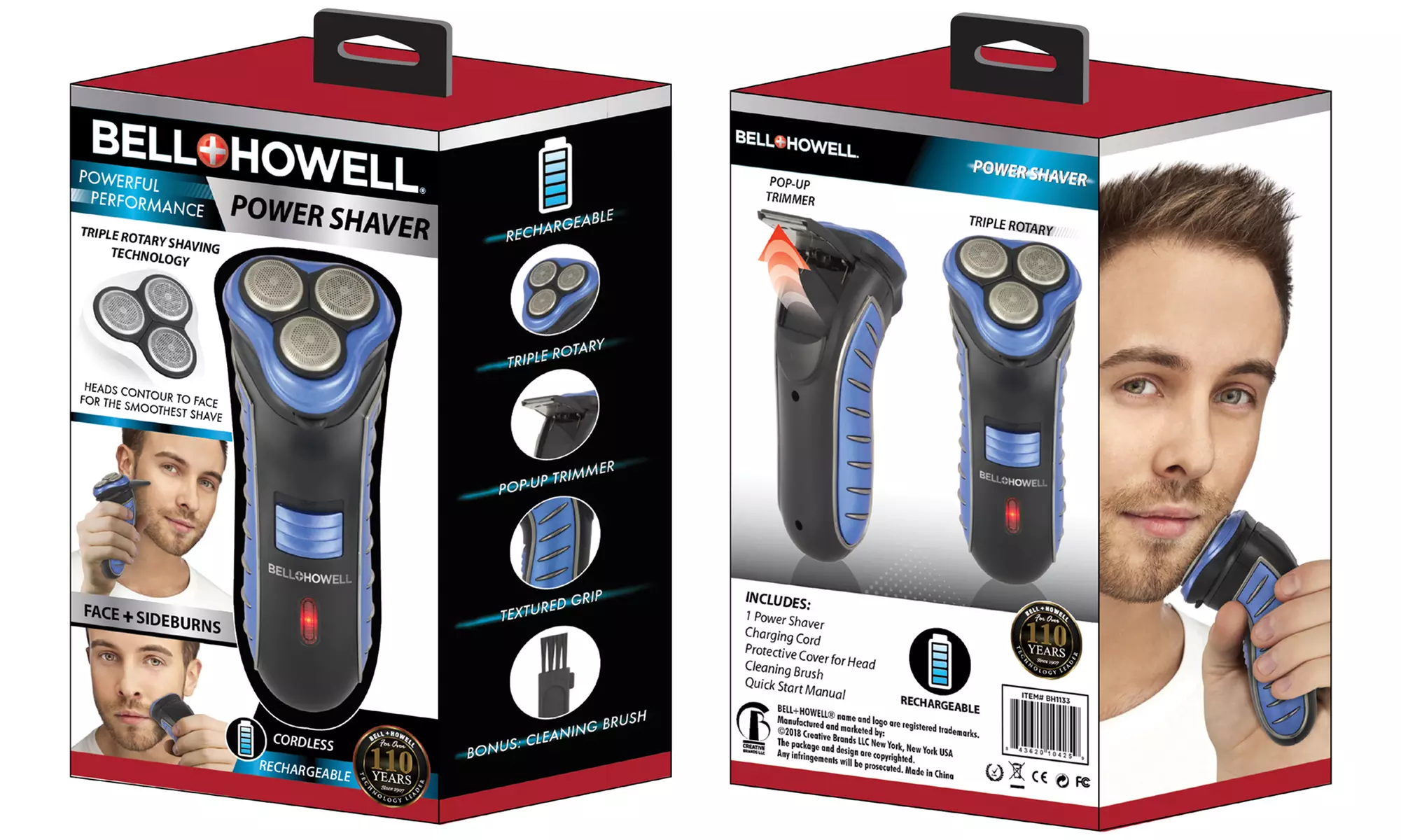 Bell and Howell Men's Electric Triple Rotary Power Shaver - Second Medium