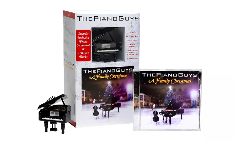 The Piano Guys: A Family Christmas CD with Baby Grand Piano Ornament - Primary Image