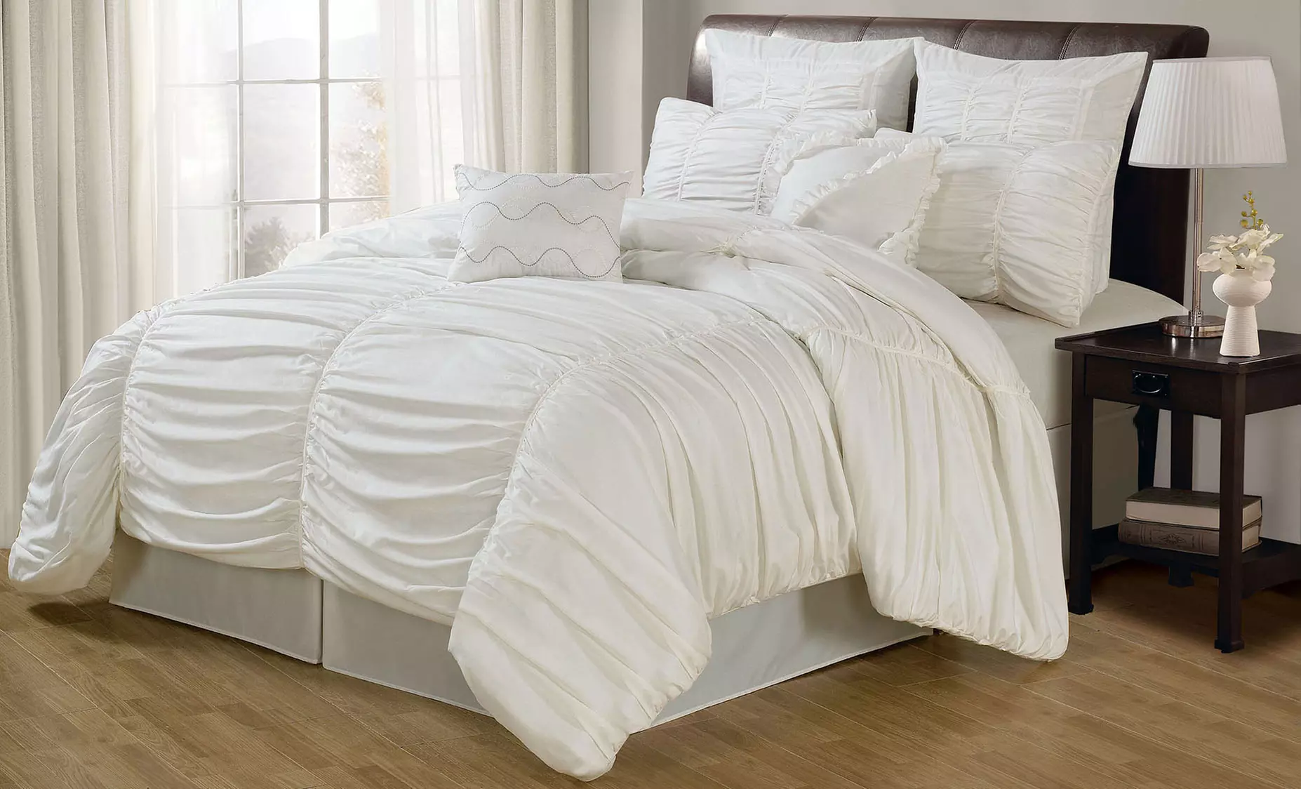 Danielle 8-Piece Ruched Comforter Set - Second Medium
