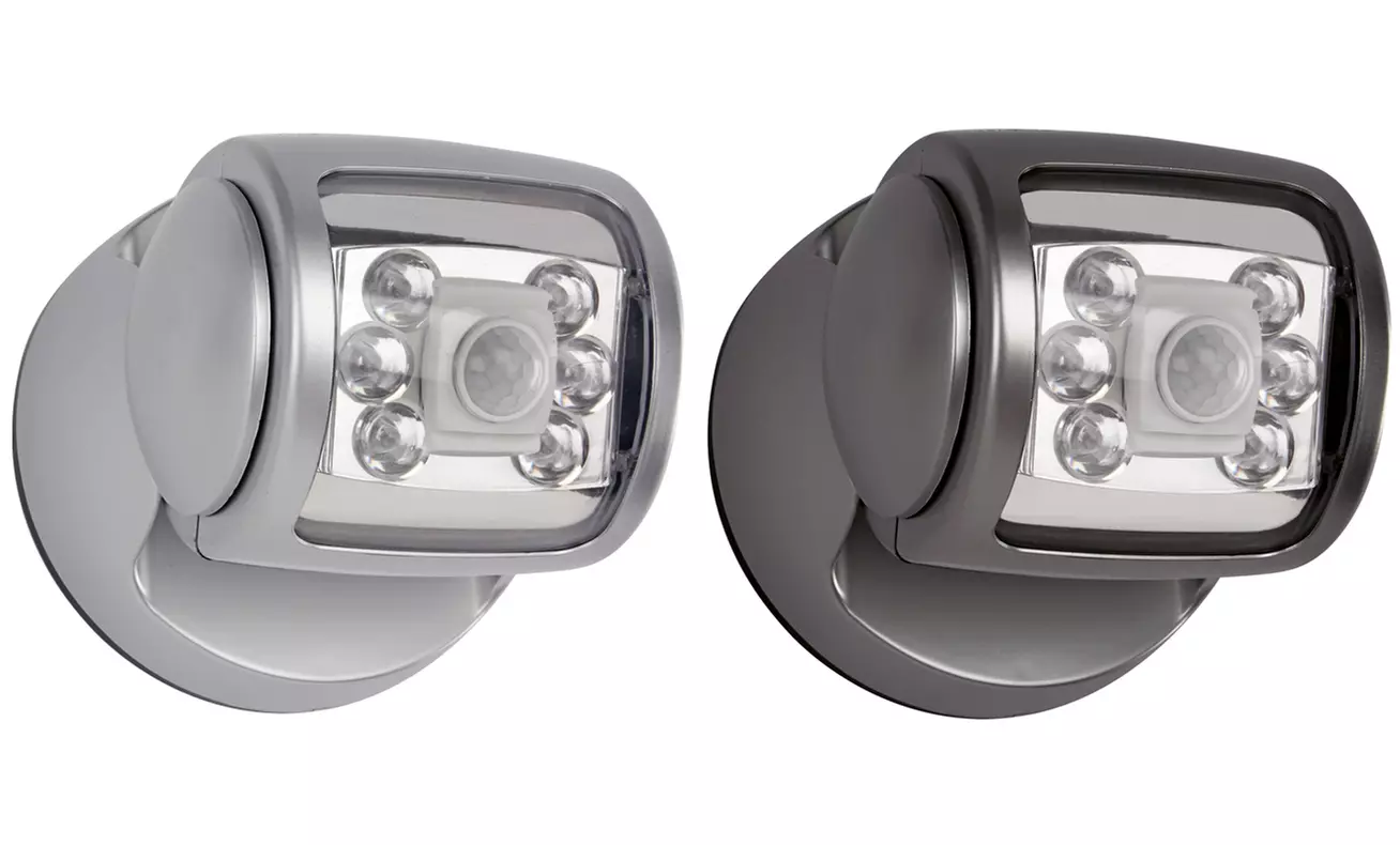 Jusqu'à 4 Projecteurs LED sans fil, rotation 360°, avec détecteur de mouvement - Primary Image