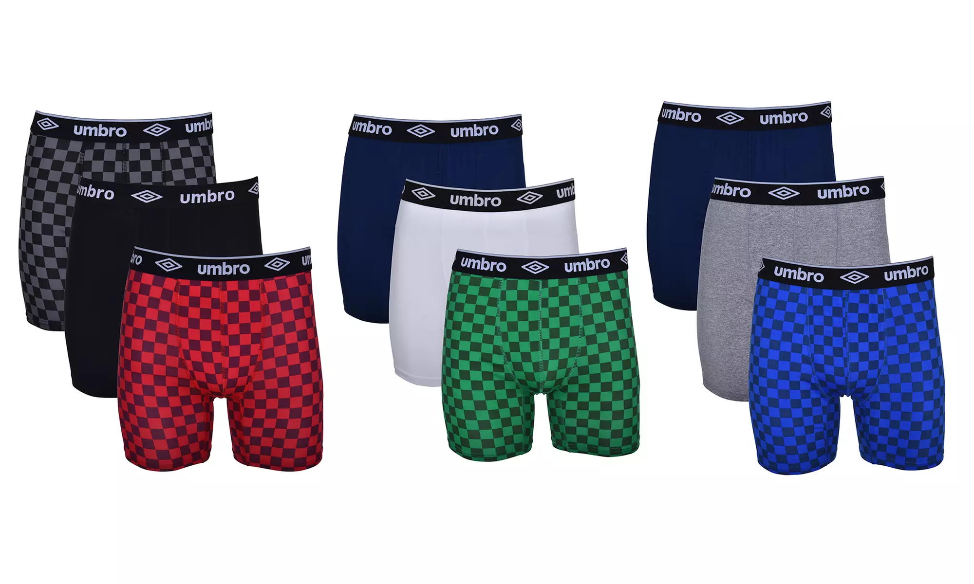 Umbro Men's No-Fly Breathable Athletic Fit Stretch Boxer Briefs (3-Pack) - Primary Image