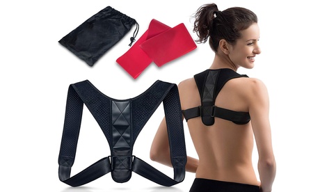 Correttore posturale unisex in tessuto traspirante e con sacchetto custodia incluso