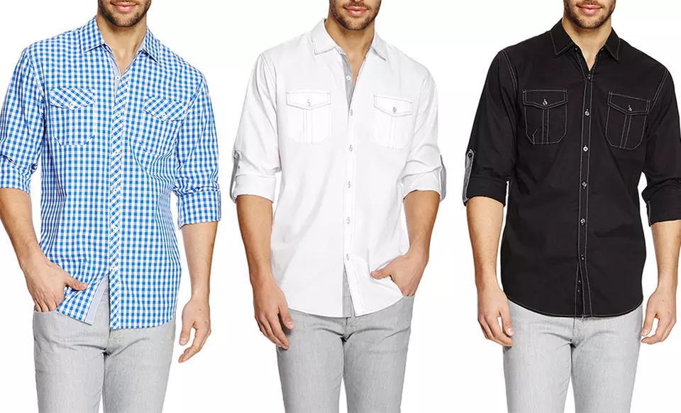 Michael Brandon Men's Button-Up Shirts. Multiple Options Available. Free Returns. | Brought to You by ideeli - Primary Image