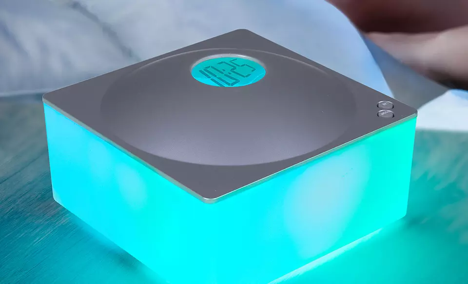 Color-Changing MP3 Alarm Clock - Primary Image