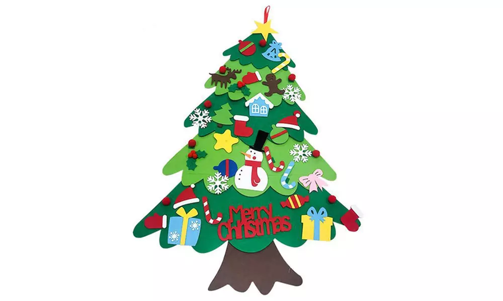 Sapin de Noël mural à faire soi-même