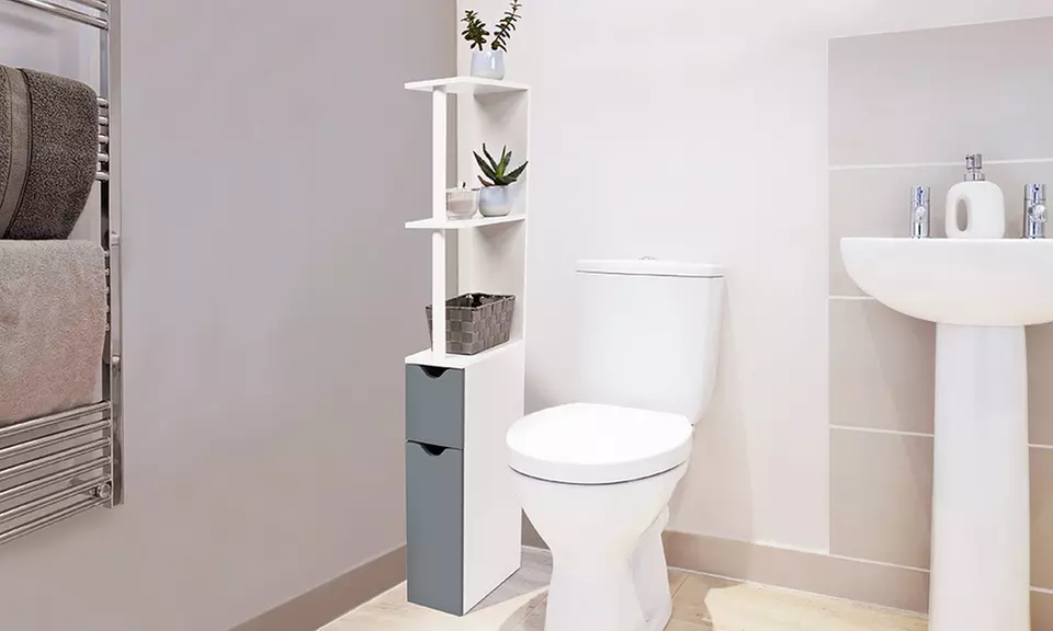 Meubles de salle de bain en bois, hauteur 118 cm - Primary Image
