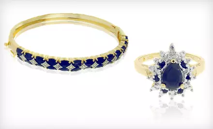 Sapphire Necklaces, Rings, Earrings, and Bracelets (Up to 83% Off). 11 Options Available. Free Shipping. - Second Medium