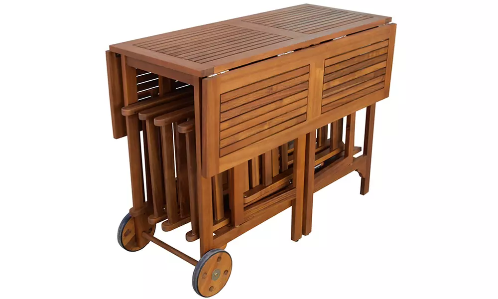 5-teiliges Belardo Balkonset Minoa, klappbar und aus vorgeöltem Akazienholz, für 189 € inkl. Versand (37% sparen) - Second Medium