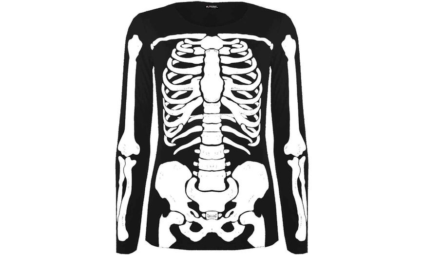 Image 2: Women's Skeleton Long-Sleeve Shirt