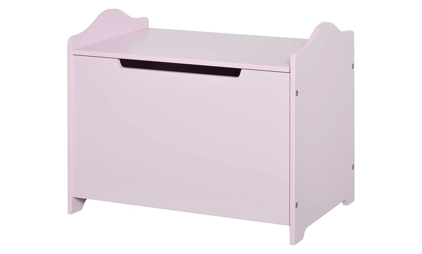 Image 1: Toy Box with Large Storage Space