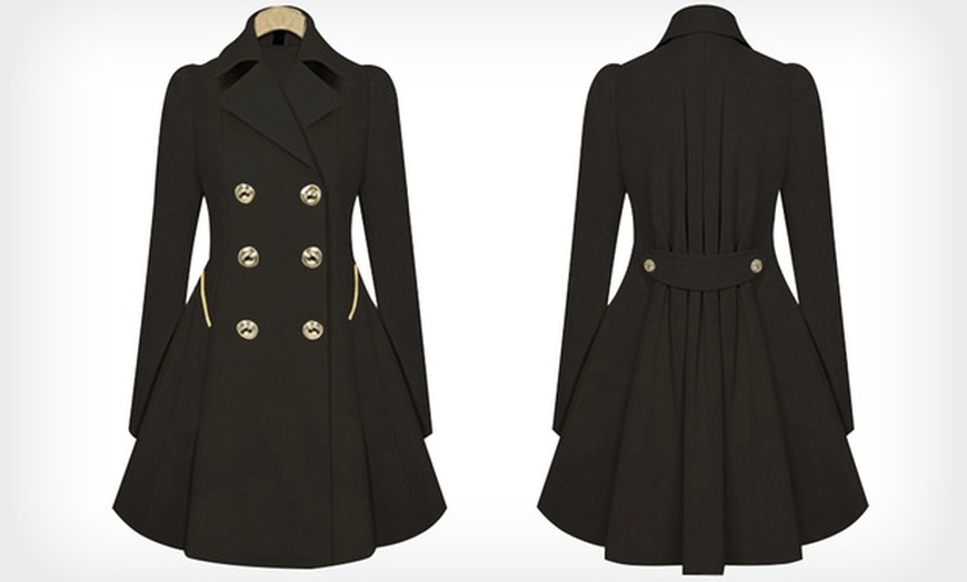 Image 3: Double-Breasted Trench Coat