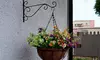 2Pcs Wall Hanger Heavy Duty Metal Hanging Basket Bracket Flower Pot Hook Hanger