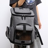 Image 9: Pet Backpack Carrier Expandable Dog Cat Travel Hiking Bag