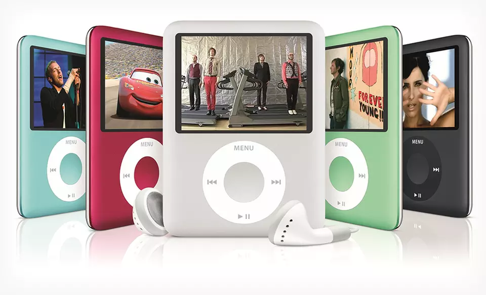 Apple 4GB or 8GB iPod nano Gen 3 (Refurbished) (Up to 70% Off). Multiple Colors Available. Free Shipping and Returns. - Primary Image