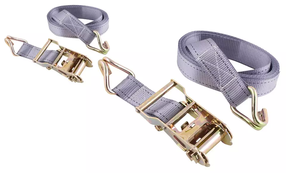 2-Pack of 15Ft. Ratchet Tie-Down Straps - Primary Image