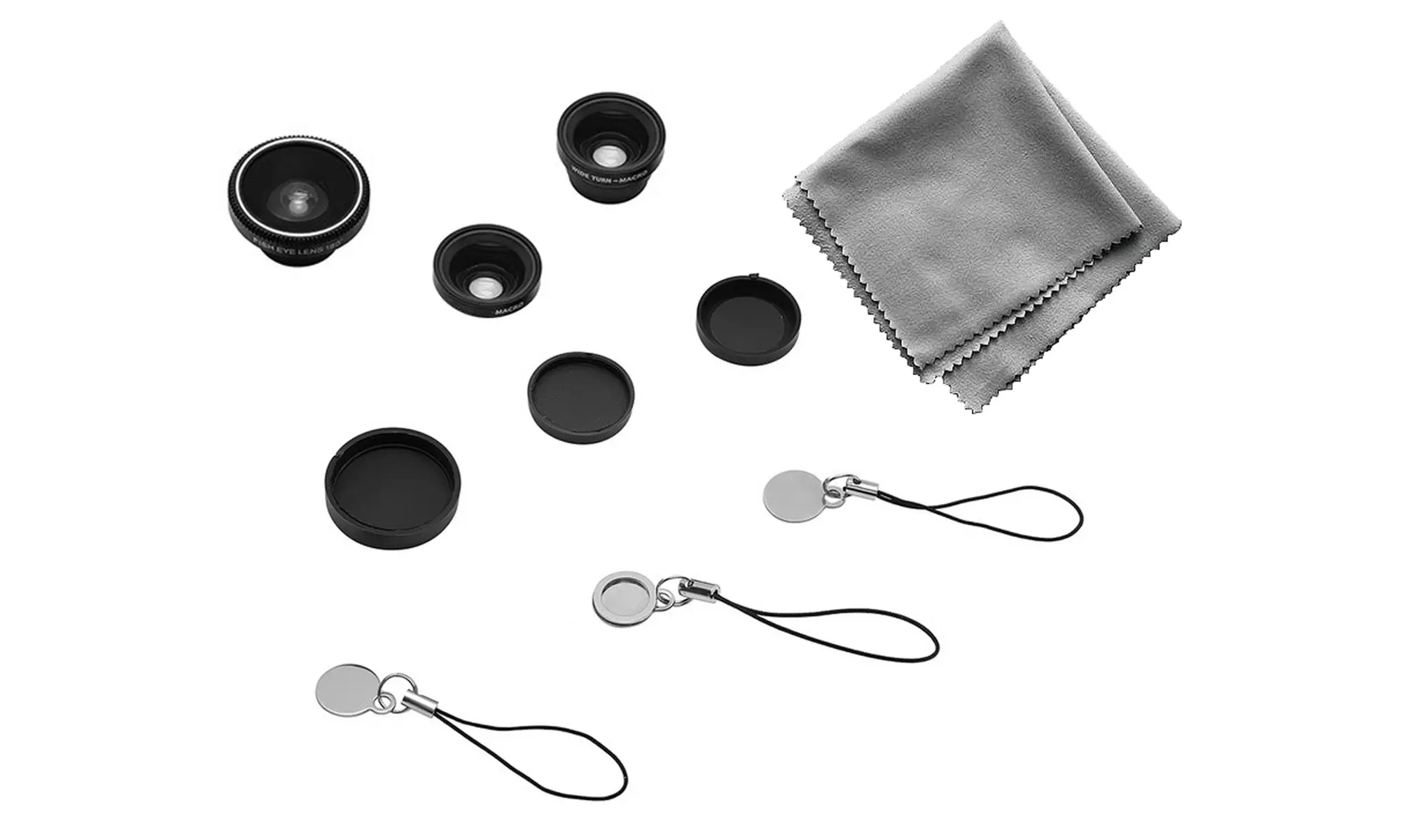 Acesori Smartphone Camera Lens Kit with 3 Lenses and Cleaning Cloth - Second Medium