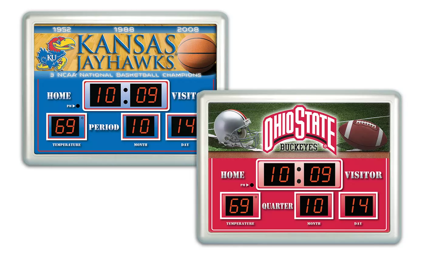 NCAA Scoreboard Wall Clock - Primary Image