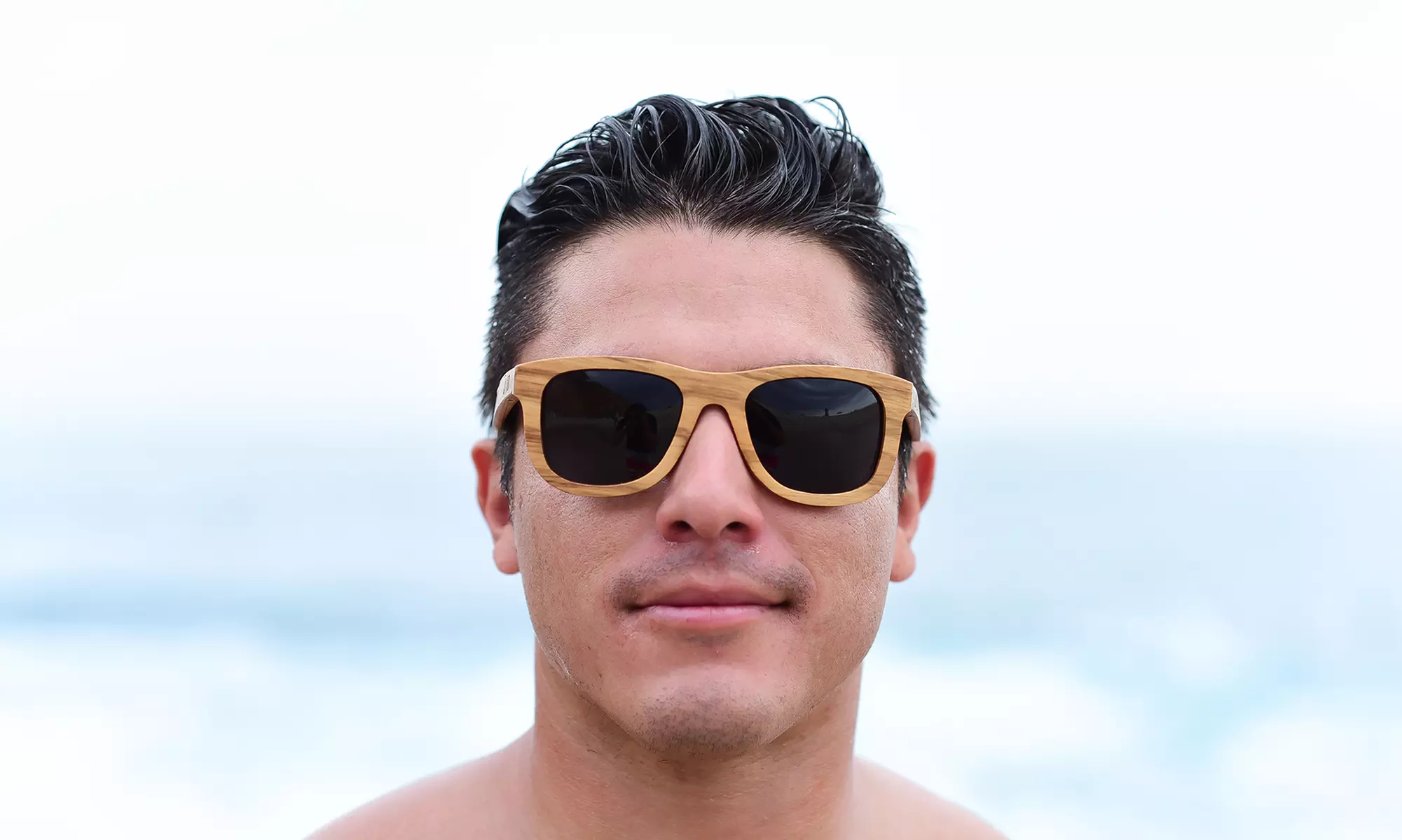 Wooden Sunglasses from Jonny B (Up to 50% Off). Two Options Available. - Primary Image