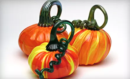 Pumpkin Glass-Blowing Class for One or Two at Half Moon Bay Art Glass (Up to 51% Off) - Primary Image