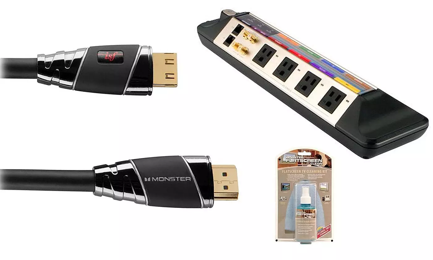 Monster Cable UltraHD 4K HDMI Performance Kit with PowerCenter and ScreenClean - Primary Image