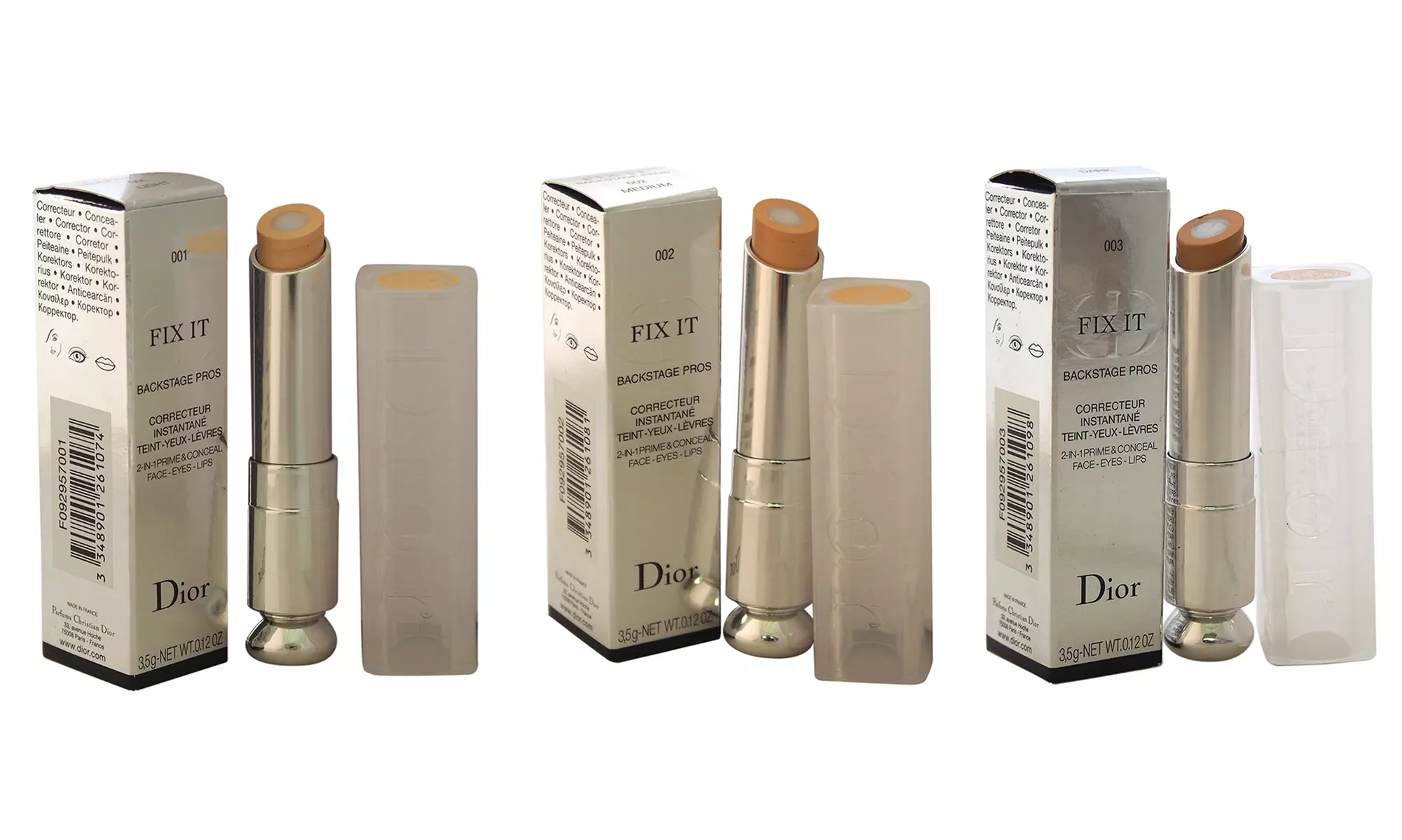 Dior Fix It 2-in-1 Prime & Conceal for the Face, Eyes, and Lips; 0.12 Oz. - Primary Image
