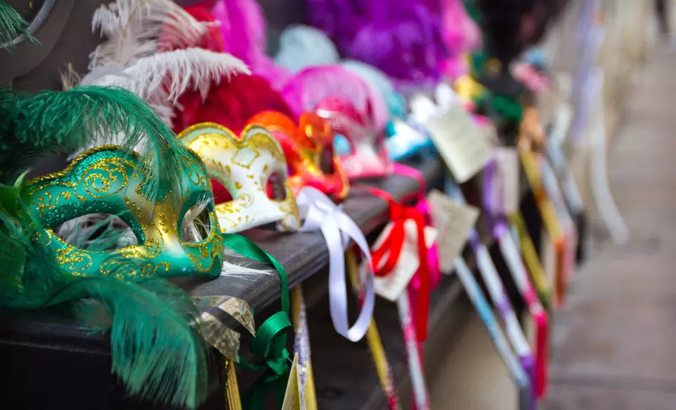 One- or Two-Night St. Louis Mardi Gras Weekend Package with Breakfast, Beads, Drink Tickets, and Late Check-Out - Primary Image