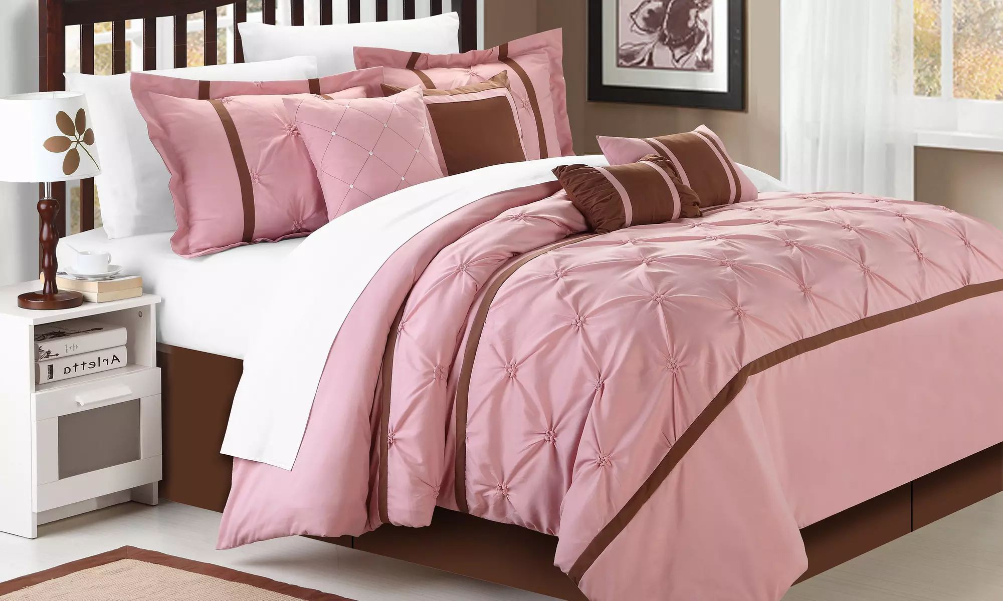 Bed of Roses: 8-Piece Queeny and Verdy Comforter Set - Primary Image