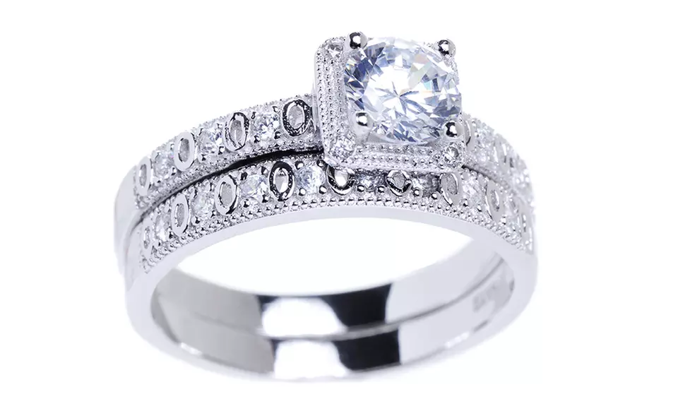 18-Karat Gold Engagement- and Wedding-Ring Sets - Second Medium