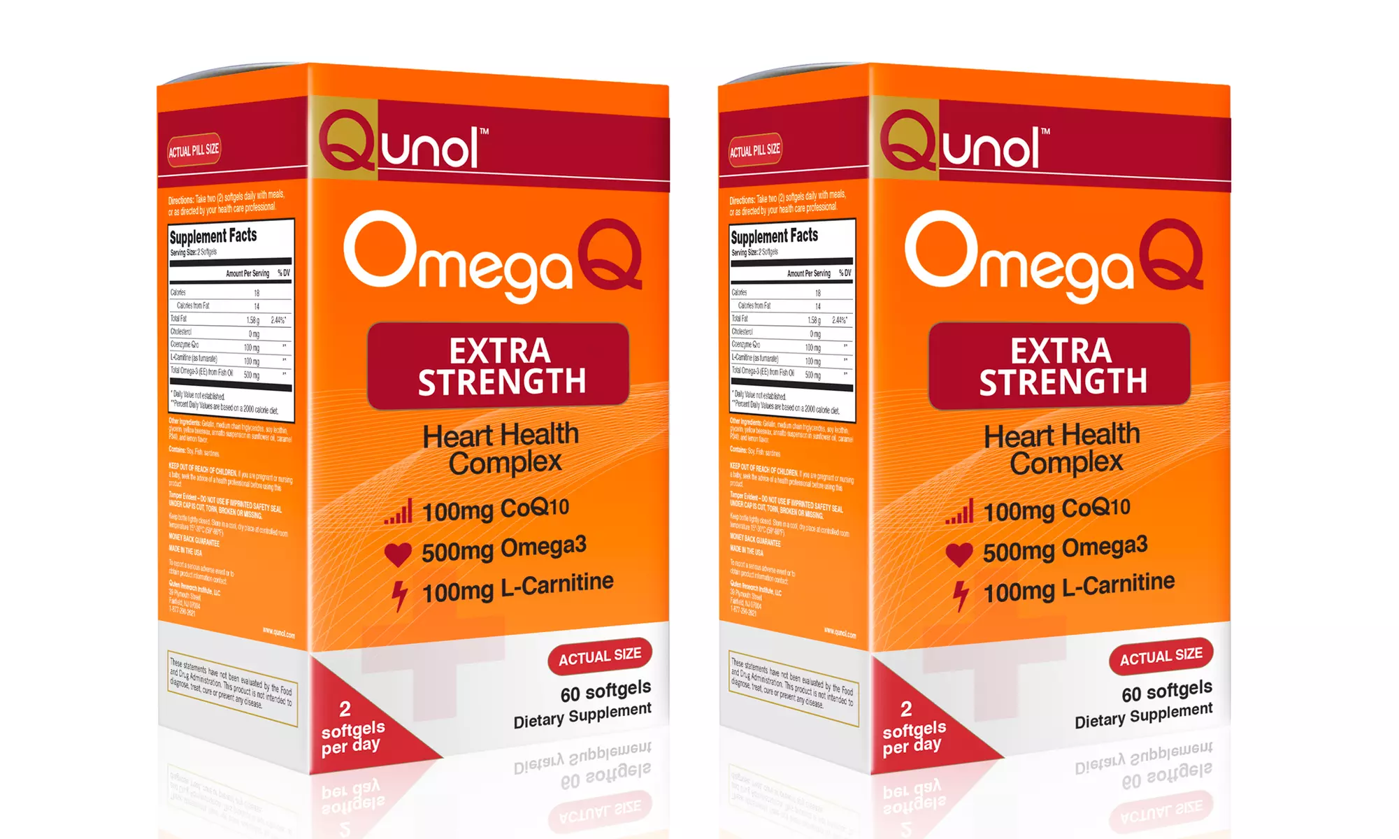 Qunol Omega Q Heart Health Complex 2-Pack - Primary Image