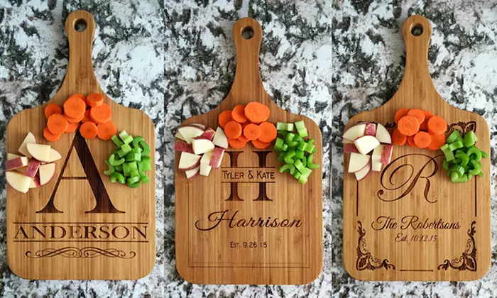 One or Two Custom Wooden Serving Boards from American Laser Crafts (Up to 55% Off). Four Options Available. - Primary Image