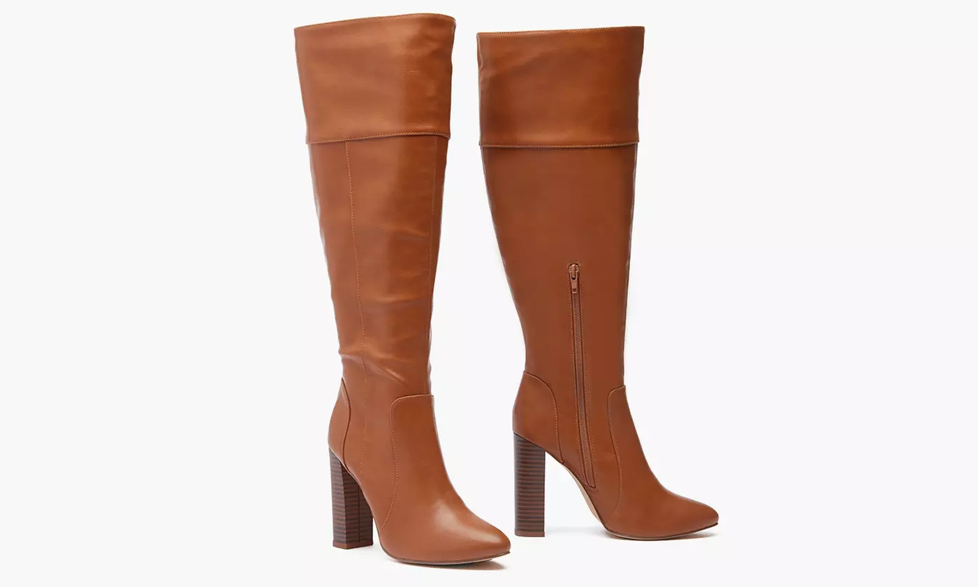 Sociology Women's High-Heel Wide-Calf Boots | Groupon Exclusive (Size 11) - Primary Image