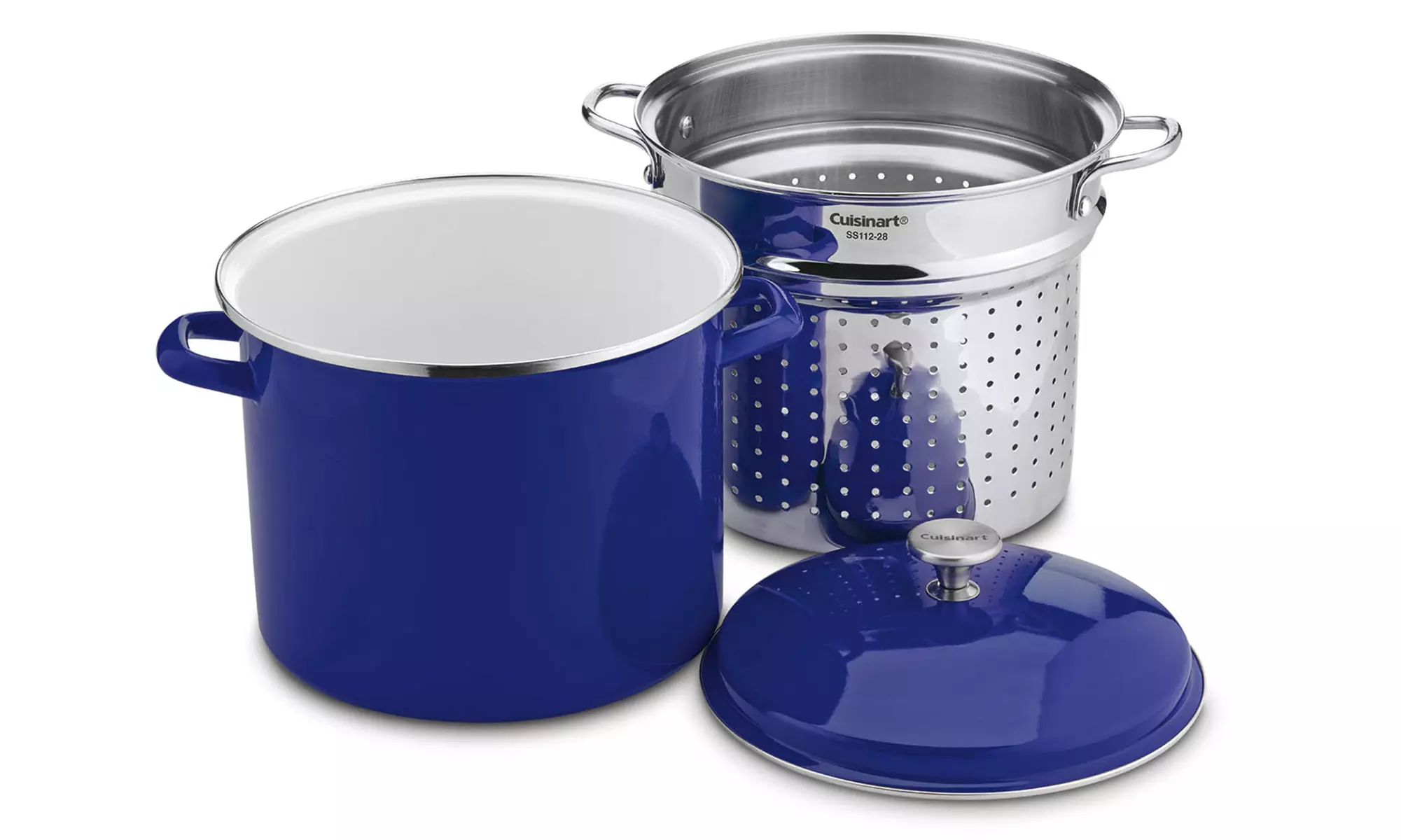 Cuisinart 12Qt. Enamel Stockpot with Steamer Insert - Second Medium