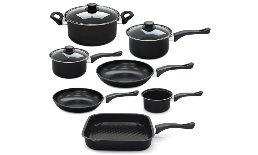 Image 9: 10-Piece Cookware Pan Set