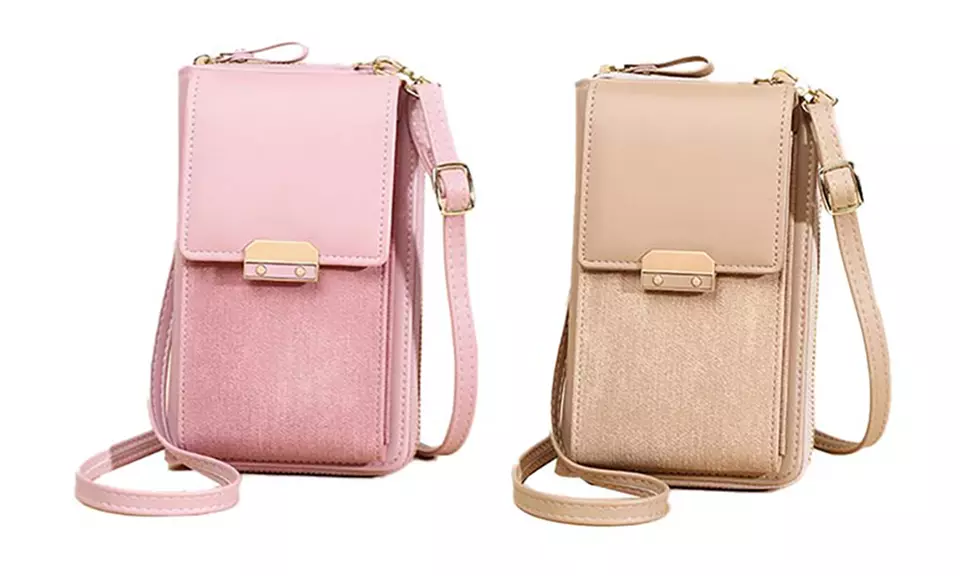 Sac à bandoulière pour téléphone en cuir PU