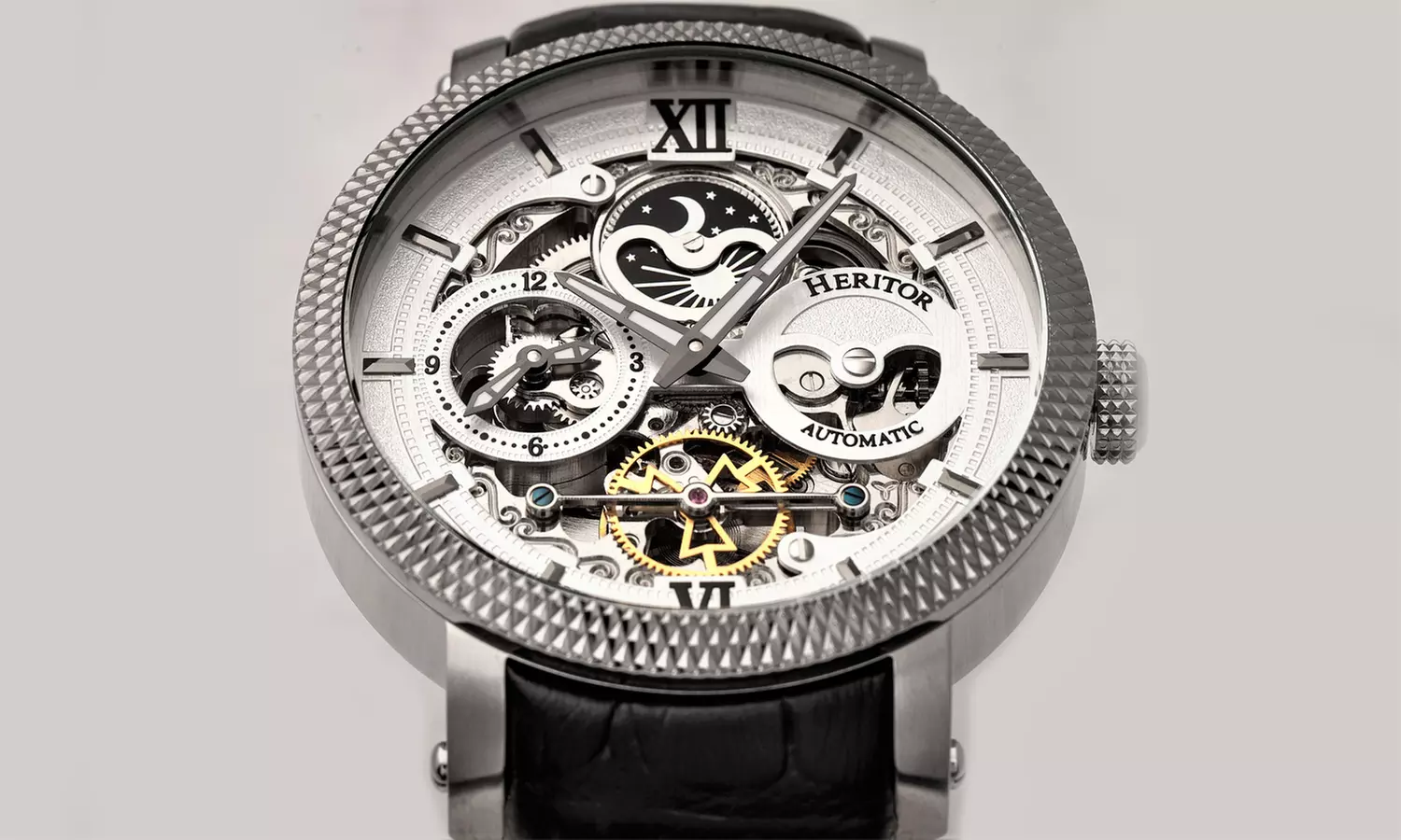 Heritor Automatic Aries Skeleton Watch - Primary Image