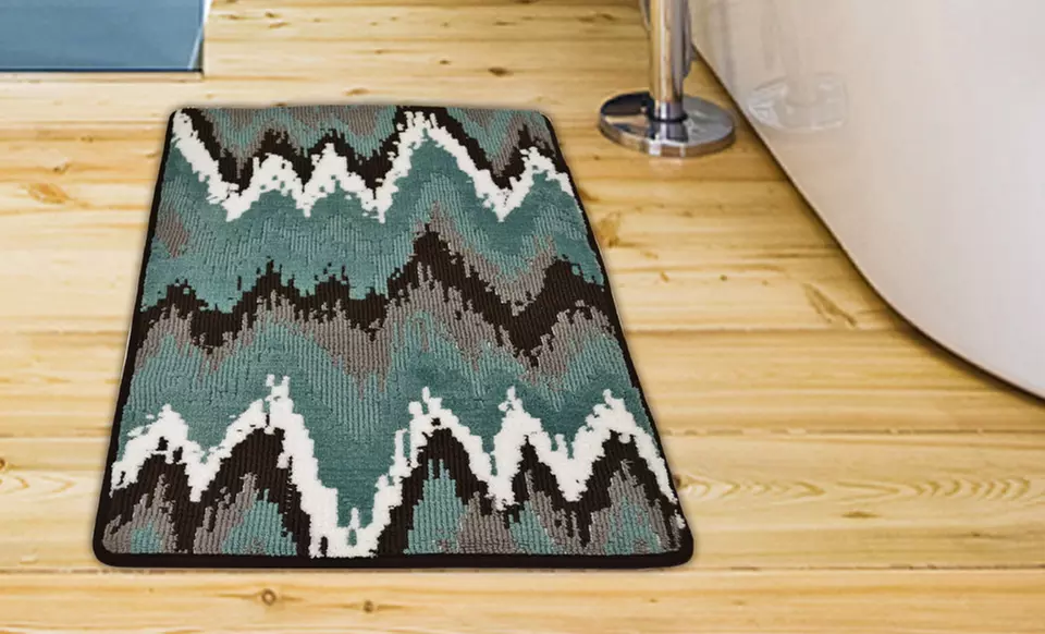 Home Dynamix Textured Plush Bath Mats. Multiple Colors Available. - Second Medium