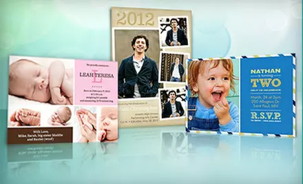 Personalized Photo Cards and Invitations from PhotoAffections.com (Up to 67% Off). Two Options Available.  - Primary Image