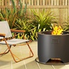 Image 5: Outsunny Outdoor Round Fire Pit with Lid and Poker